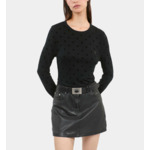 T-Shirt Manches Longues Noir Femme