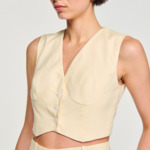 Veston en lin mélangé