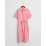 Linen Short Sleeve Shirt Dress