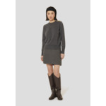 Pull Prunette-Gris Chine en Polyester