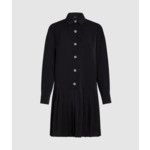 K BUTTONS PLEATED MINI DRESS