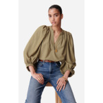Blouse Bell En Viscose Mélangée