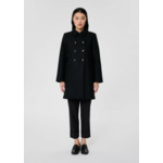 Manteau Marceau-Noir en Laine Froide