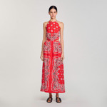 Robe longue à imprimé bandana
