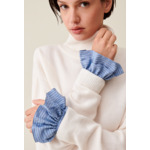 Poignets effet chemise fronces