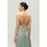 Robe midi satinée