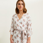 Laurence Tavernier - Kimono court en satin de viscose, Tabarca