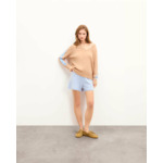 Pull Col V Oversize Bandes