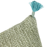 Desforges - Housse de coussin en coton synthétique lin vert, Lubie