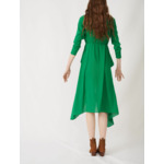 Robe en matière lurex stretch à volants