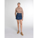 Short trompe l'œil en denim