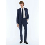 Veste ajustée en laine à carreaux