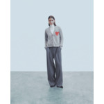 Pull Cardigan Coeur Léger