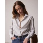 Chemise Ambre gorge cachée rayée