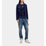 Blouson Cuir Suede Femme