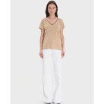 Top Tasmanie Beige en Lin