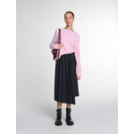 Jupe longue plissée asymétrique