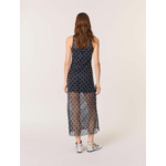 Robe longue en crochet avec perles