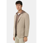 Veste Motif À Micro Structure En Laine Mélangée