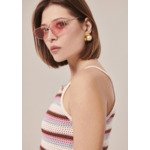 Top Piambello-Rose en Coton
