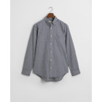 Chemise regular fit en sergé vichy léger