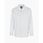 Chemise à rayures blanches décapotables