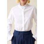 Chemise blanche col volanté