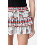 Jupe Carmine En Viscose et Soie