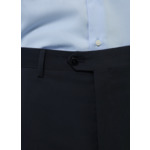 Pantalon ajusté en toile de laine