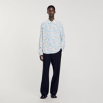 Chemise imprimé camélias