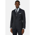 Veste Bleu Marine En Laine Super 130