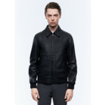 Blouson en cuir d'agneau certifié