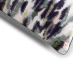 Kenzo - Taie d'oreiller en satin gris, K Ikat