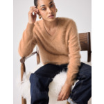 Pull en cachemire brossé Benedicte CAMEL