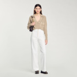 Pull en laine/cachemire à col V