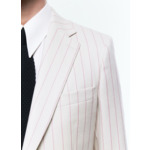 Veste de costume en laine à rayures