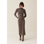 Robe maille col montant