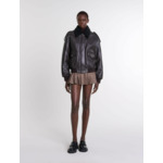 Blouson oversize en cuir