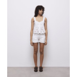 Top Sans Manches Boutonne Devant Femme