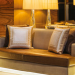 Yves Delorme - Housse de coussin en soie blanc, Joyau