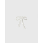 Boucle d'oreille nœud argentée