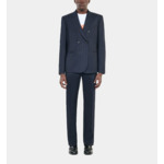 Veste De Costume À Rayures Bleues Homme
