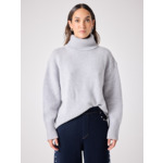 Pull col roulé cachemire Audrey ACIER