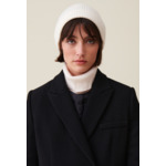 Bonnet côtelé cachemire broderie CP