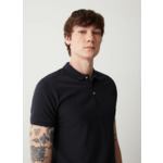 Polo en piqué de coton stretch