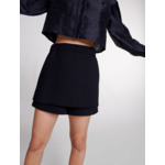 Short jupe en crêpe