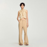 Chemise courte à volants