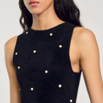 Robe en maille velours