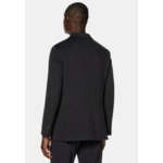 Veste Noire À Double Boutonnage En Nylon Stretch B Tech