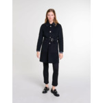 Manteau mi-long ceinturé